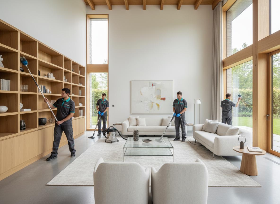 Our cleaning team at work